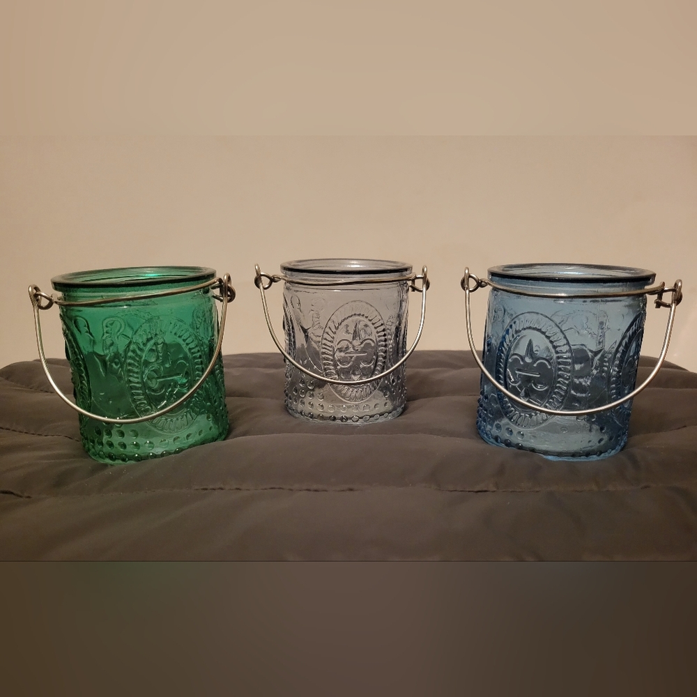Yankee Votive Holder French Glass 3 Pack 3"